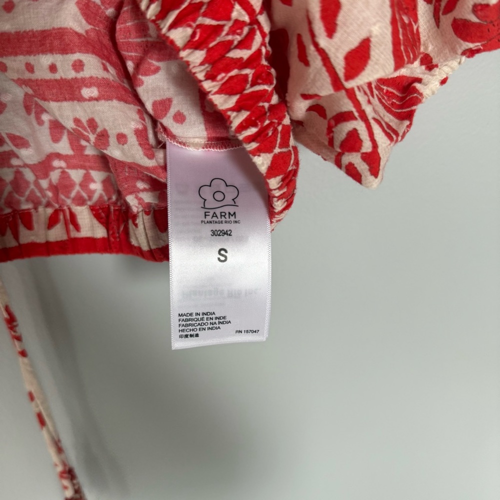 Farm Rio Jungle Flow Top size Small - Picture 3 of 5